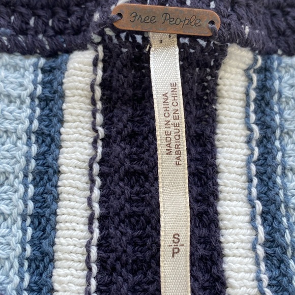 FREE PEOPLE Women’s Blue Lollipop Knit Dress. Size: S - Picture 11 of 12